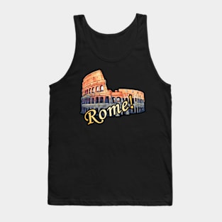 Rome Roman Colosseum Vintage Travel Romans Tank Top